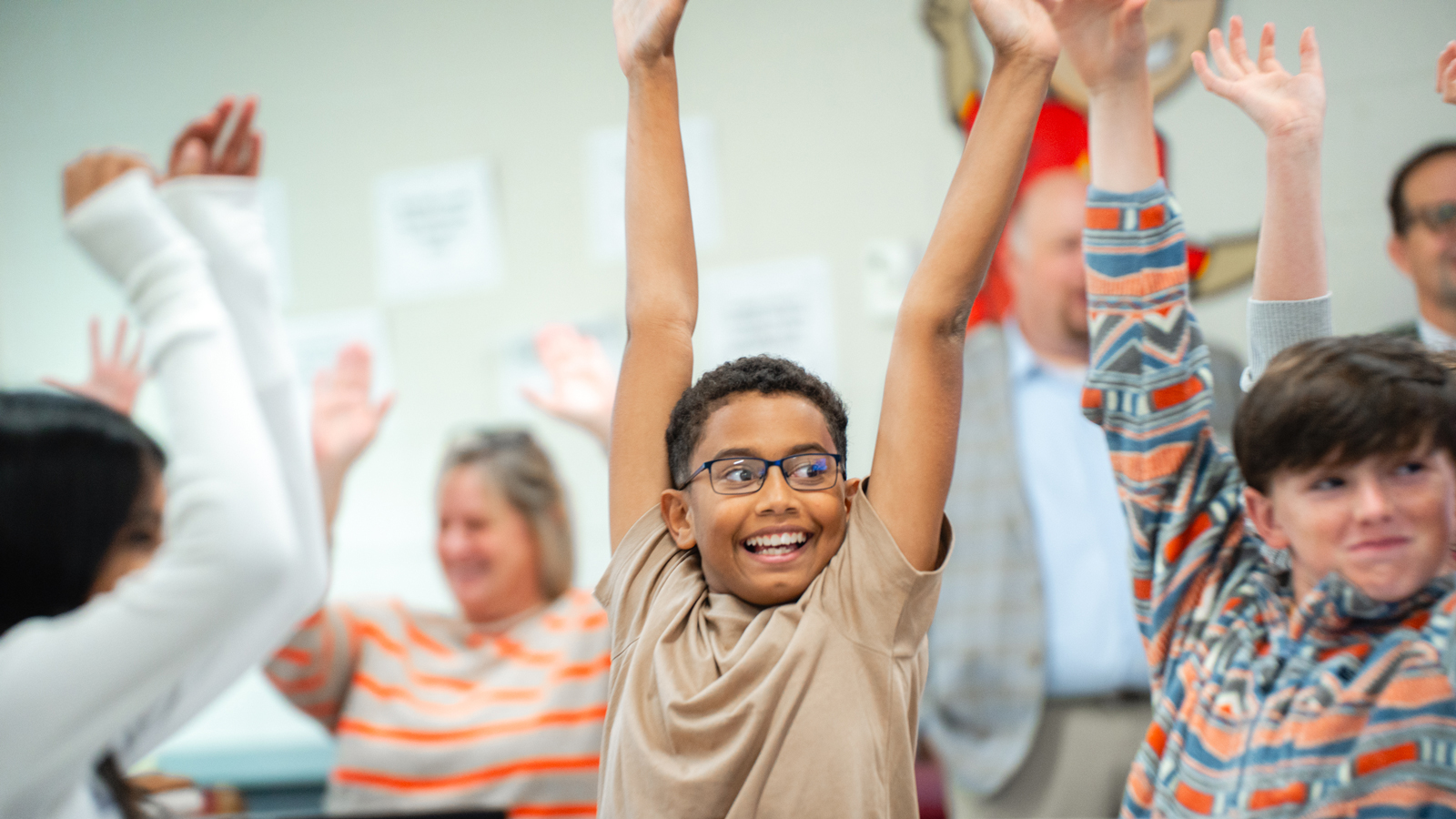 Tennessee students in a classroom learning science and STEM concepts