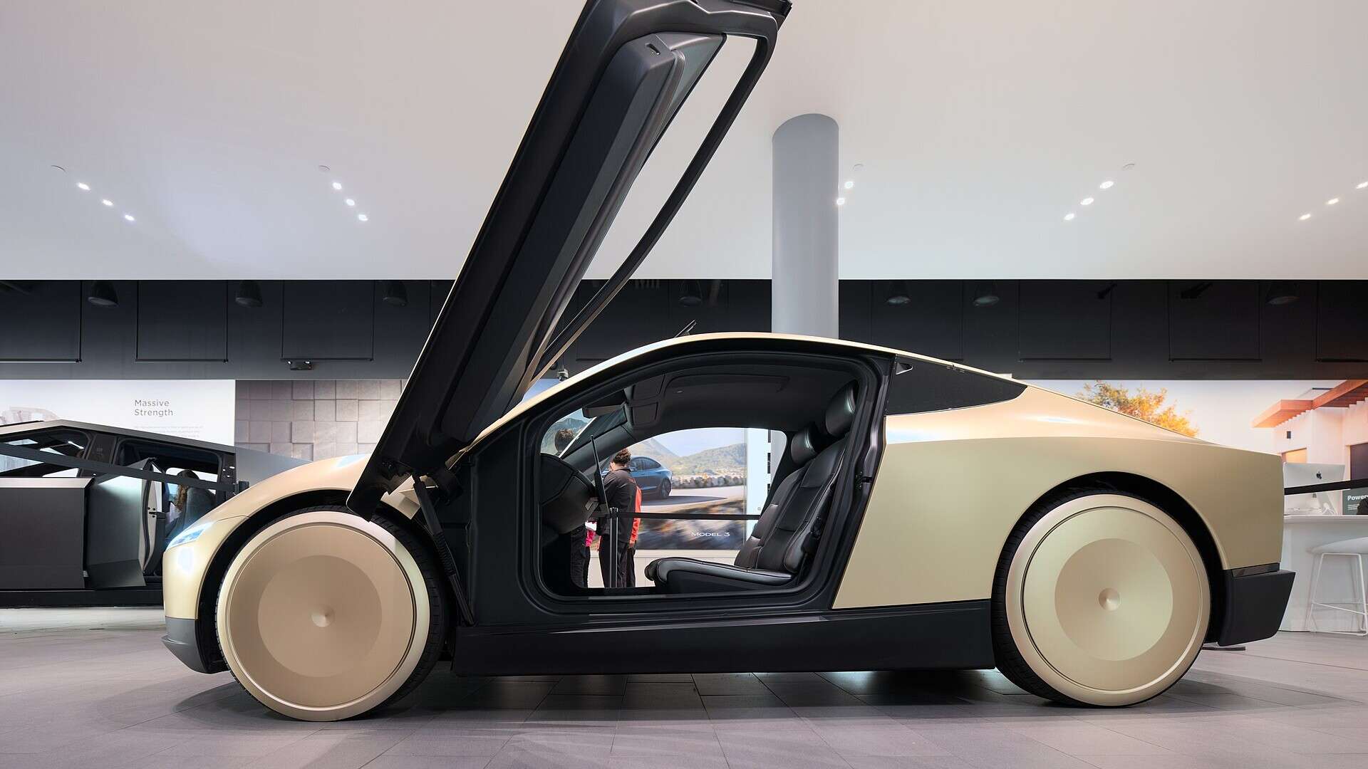 Tesla Cybercab side view