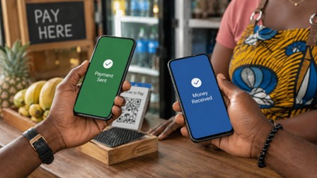 Chart showing Africa fintech growth trajectory toward $65 billion