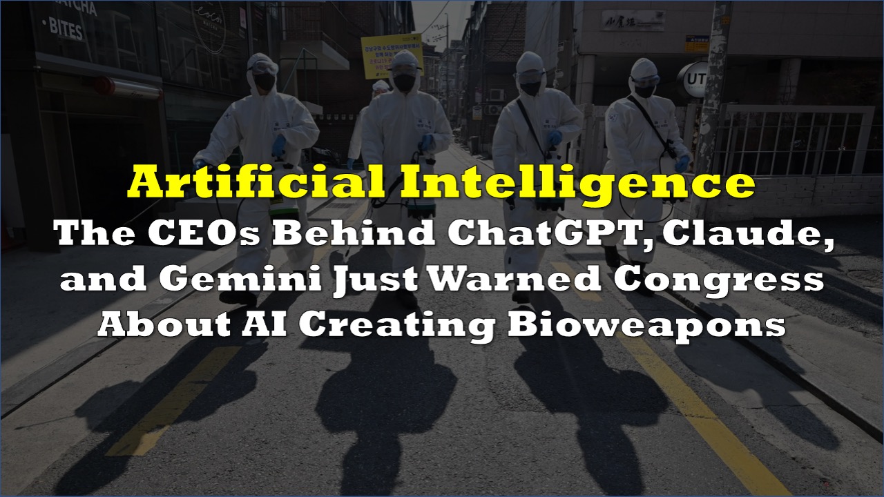 CEOs warning Congress on AI bioweapon risks