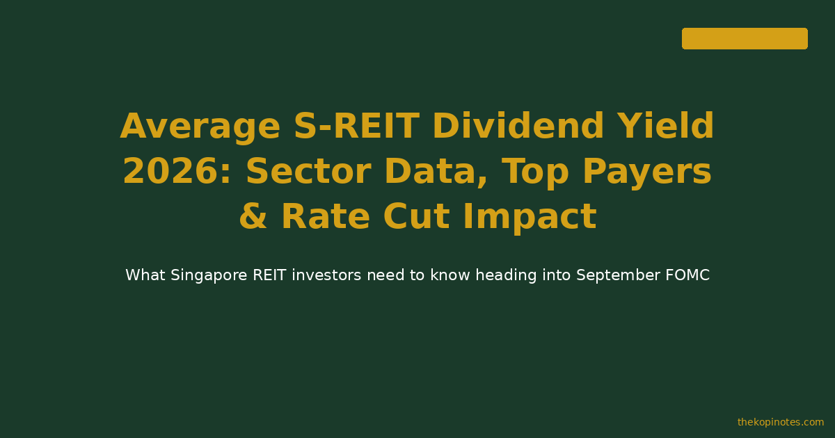 S-REIT dividend yield data