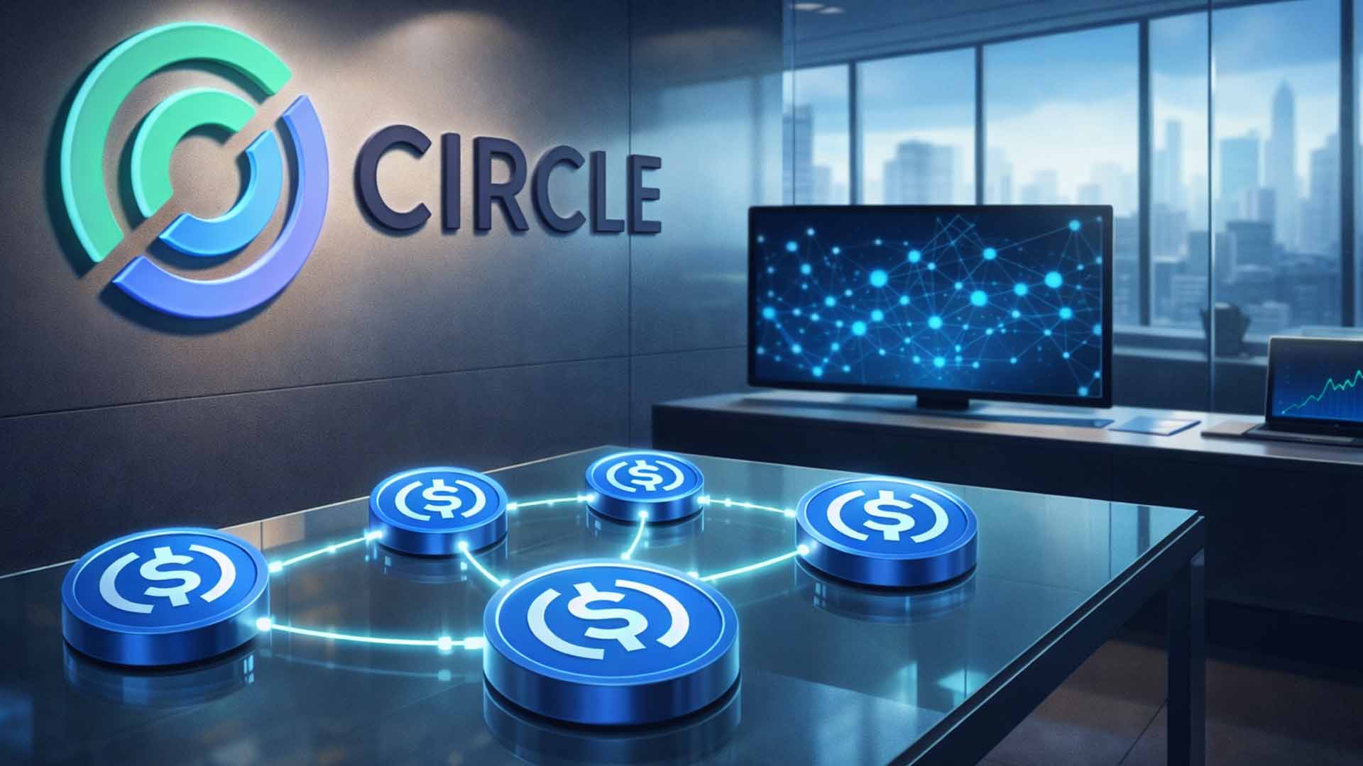 Circle multichain USDC bridge launch announcement graphic