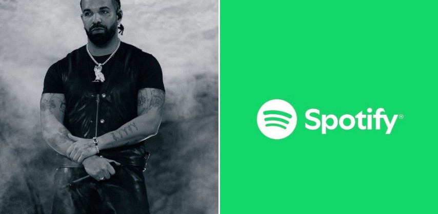 Screenshot of Drake's streaming statistics