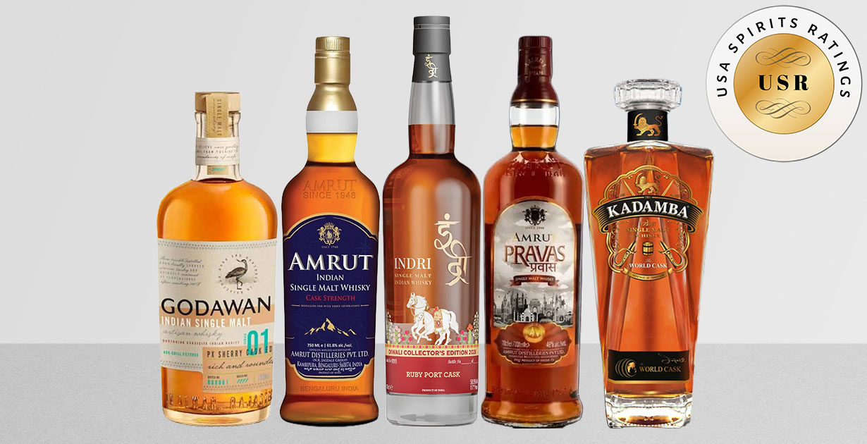 Top Indian whiskies from USA Spirits Ratings 2026