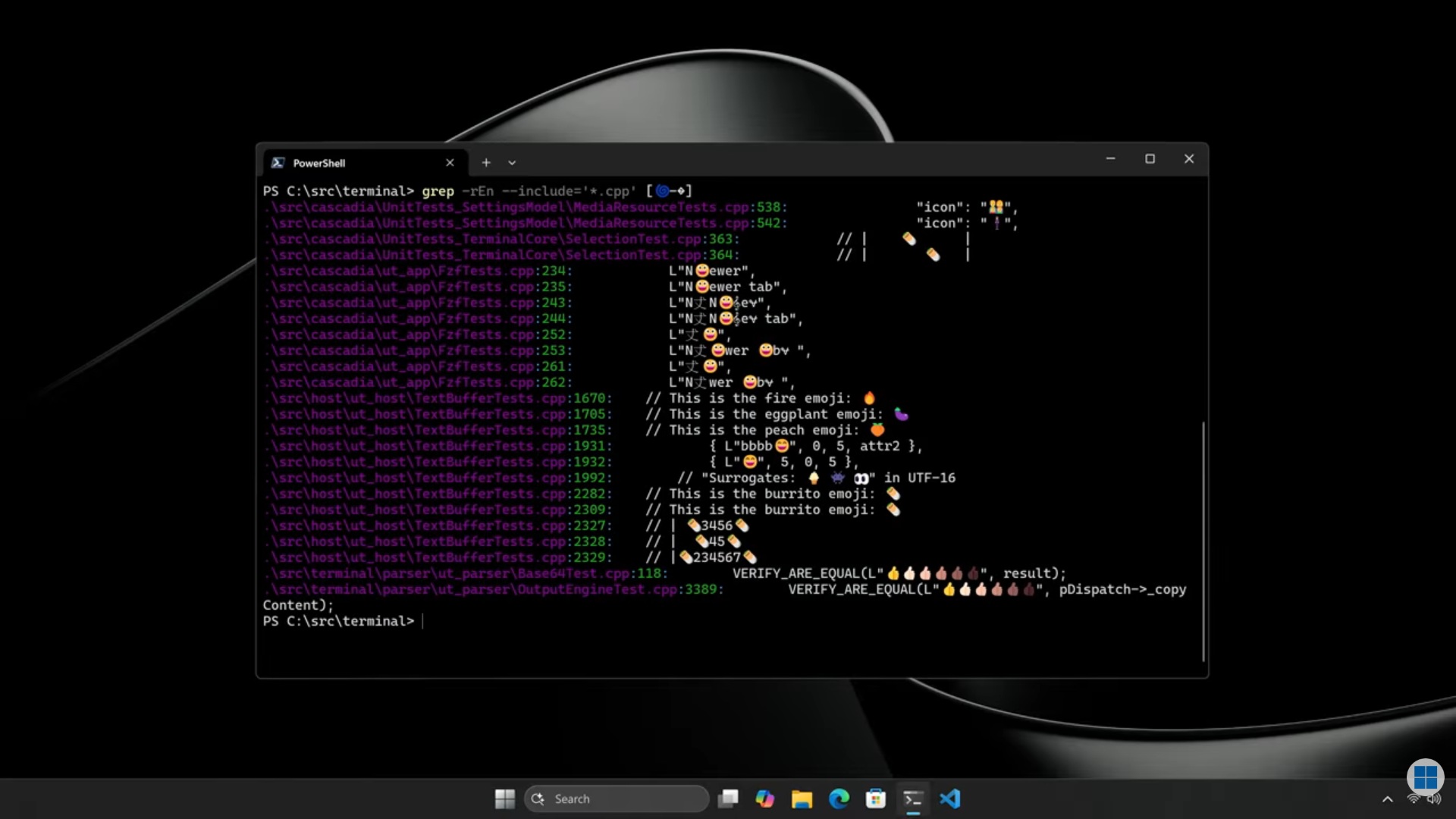 Windows 11 developer interface with AI tools integration