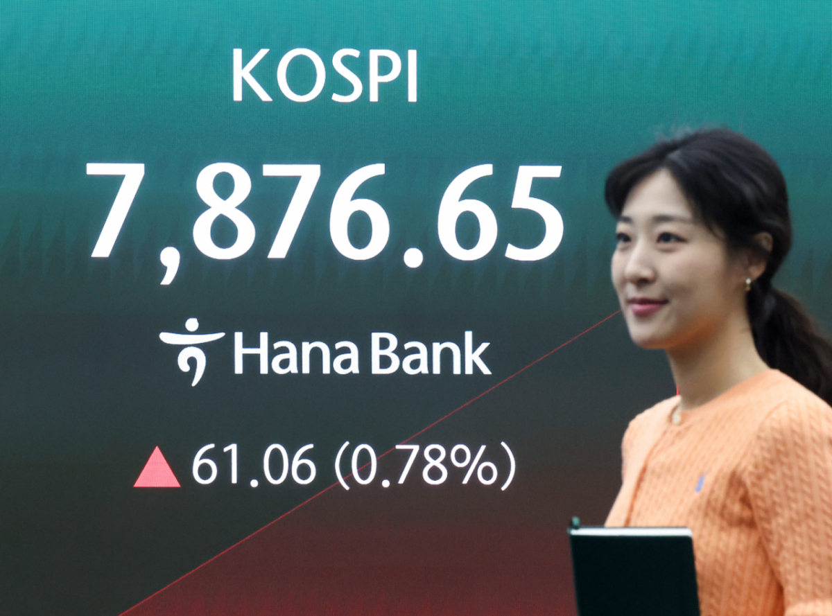코스피 장중 흐름 — 외국인 9,300억 매도에도 상승세 유지