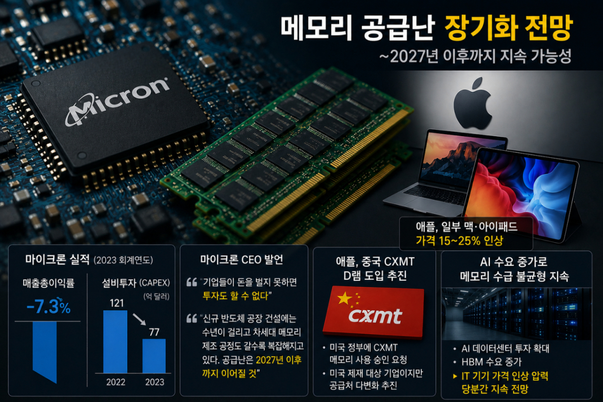 마이크론 CEO 인터뷰 보도