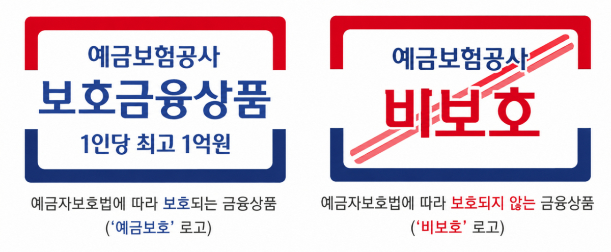 예금보호 로고 표시 의무화 관련 이미지