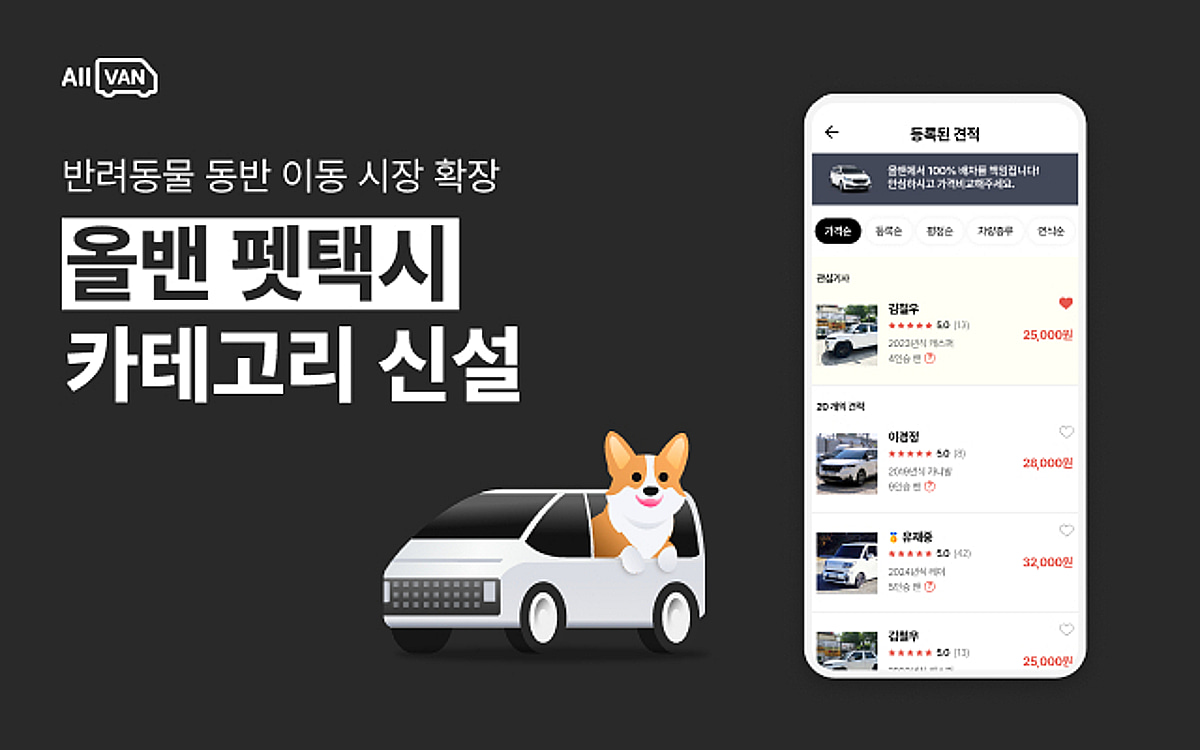 Allvan pet taxi service introduction image