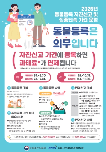 Yangsan City Animal Registration Self-Report Poster
