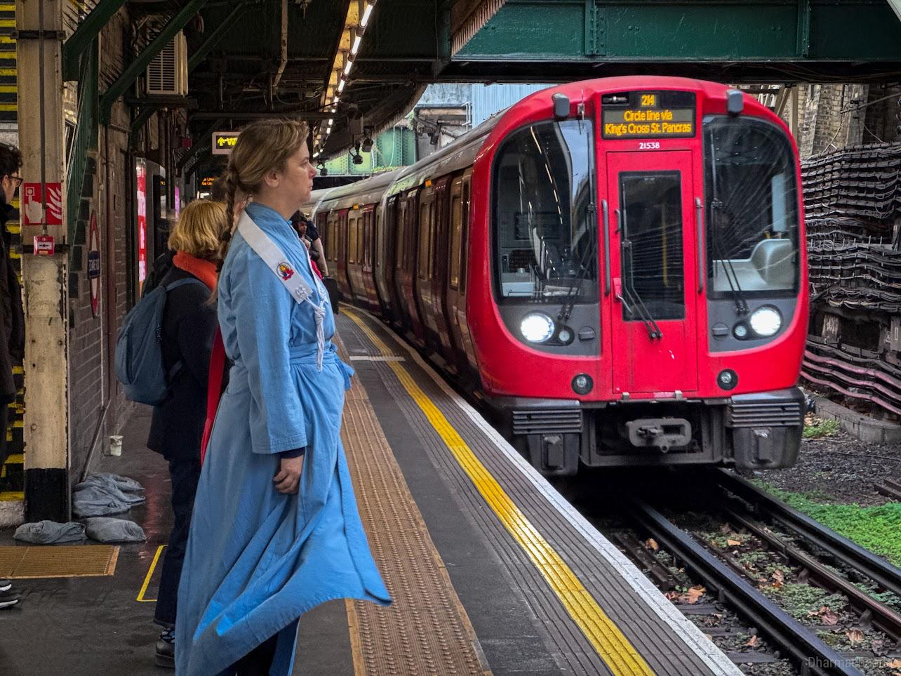 Silent underground walking meditation practice