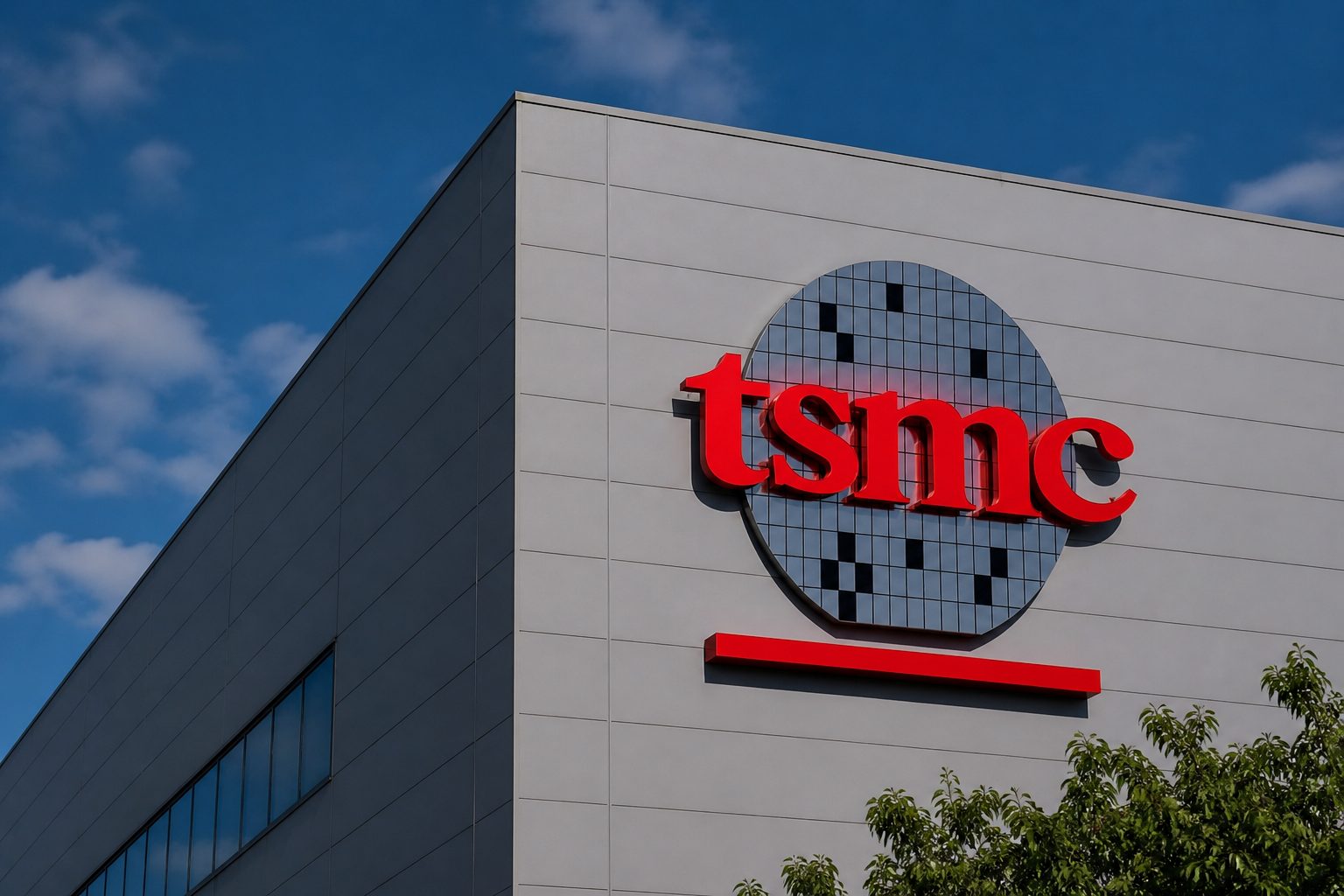 Aerial rendering of TSMC Longtan Science Park chip plant expansion site