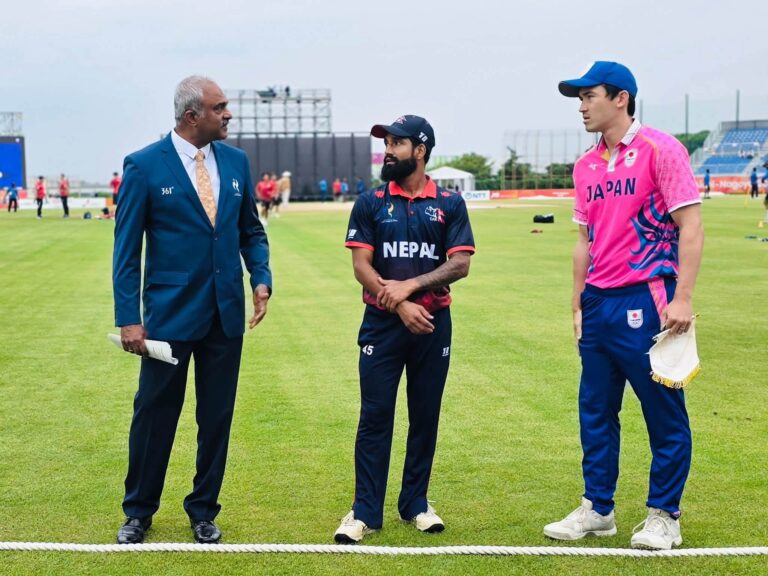 Nepal vs Japan Asian Games match washed out by rain