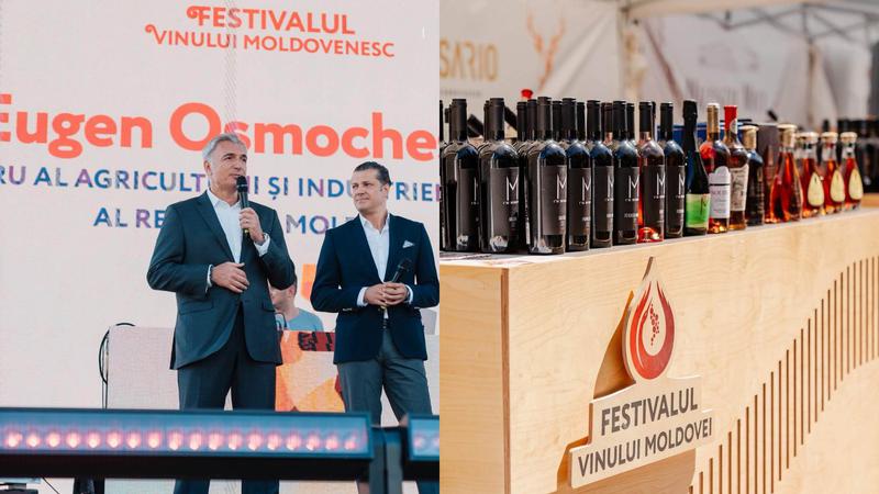 Wine festival participants in Bucharest