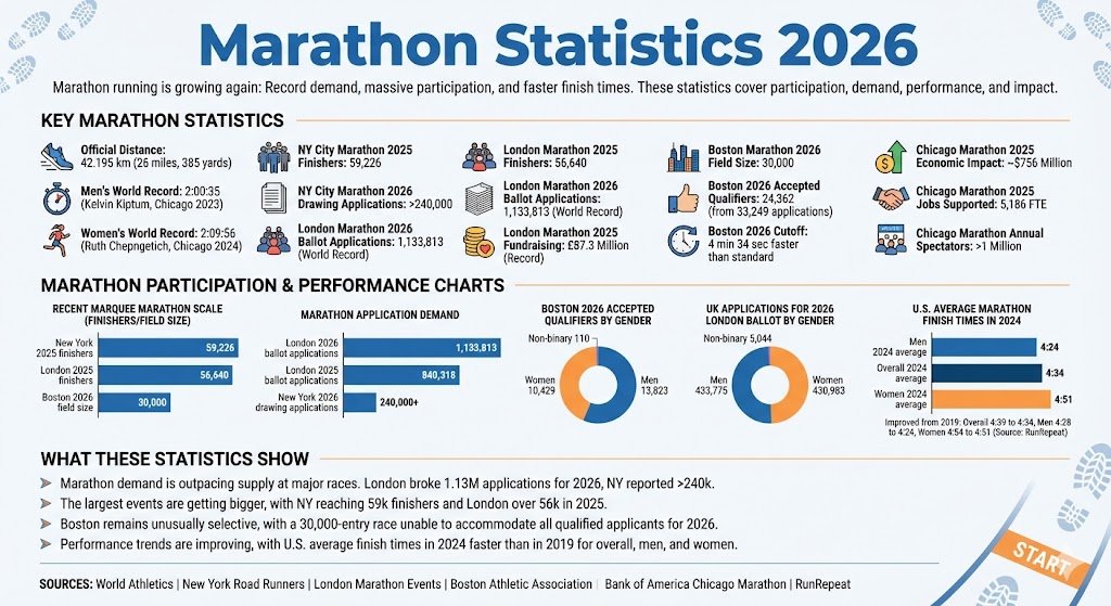 Marathon participation growth chart