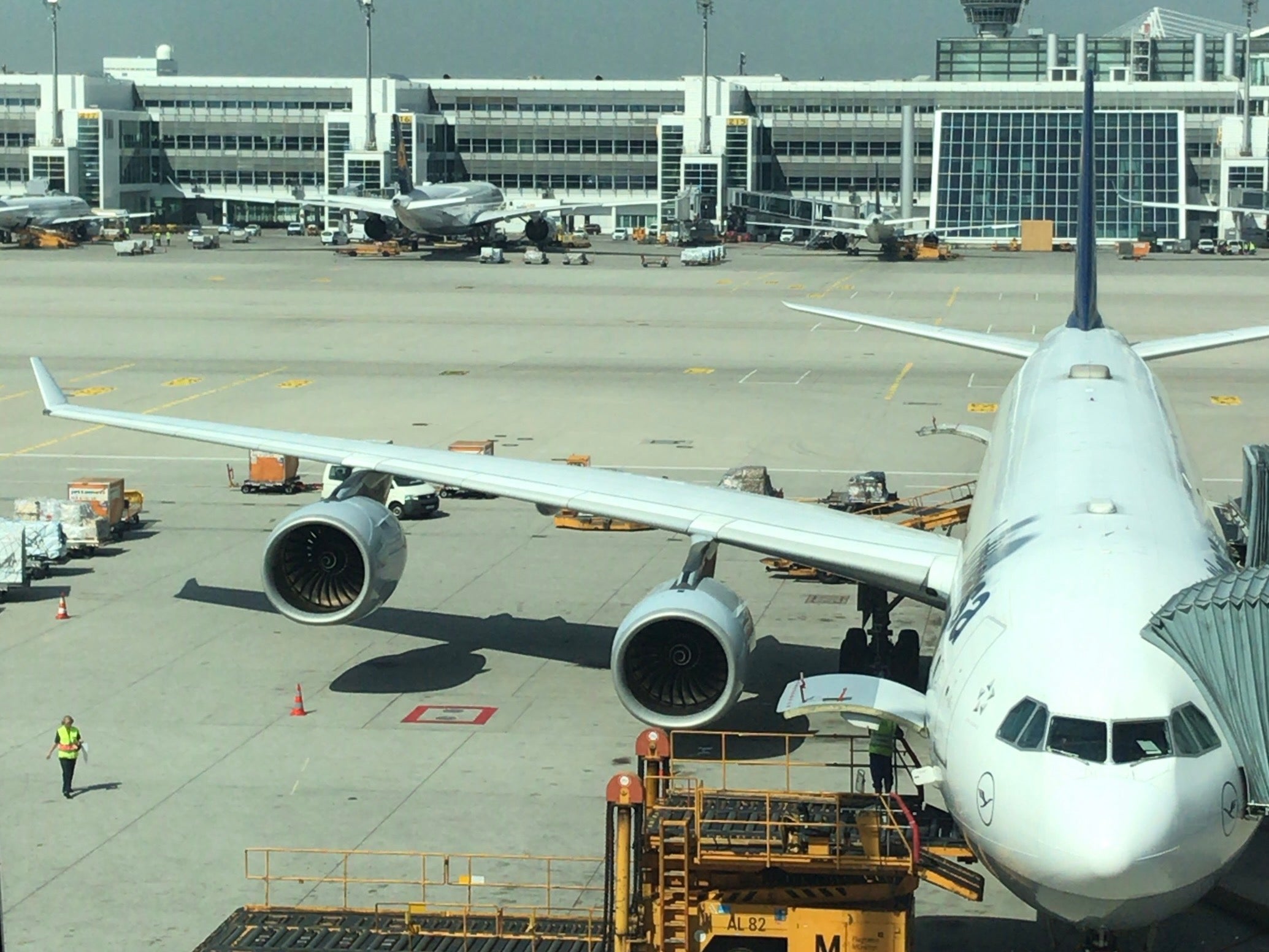 United Airlines aircraft at an airport gate