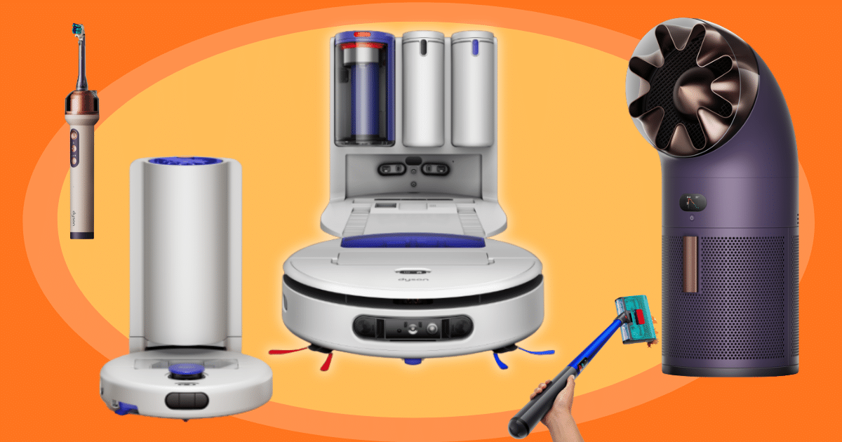 Dyson's 2026 product lineup including Nurovi robot vacuums
