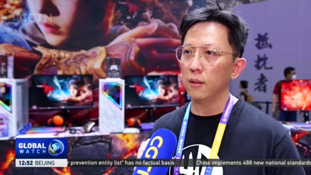 A demo of the latest gaming tech and AI innovation showcased at ChinaJoy 2026