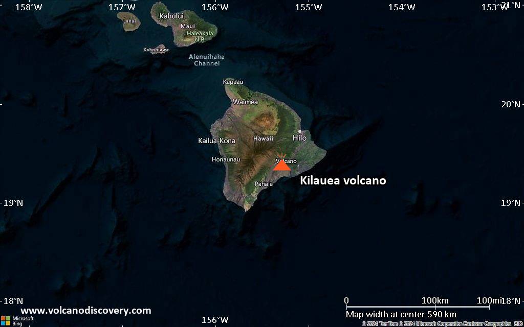 Kīlauea Volcano Map