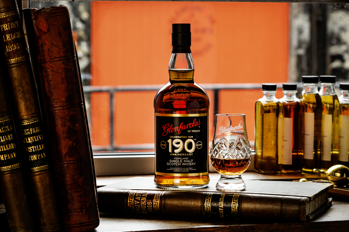 Glenfarclas 190 bottle displayed