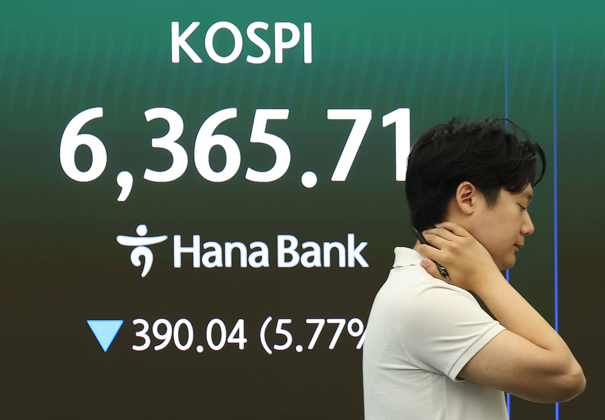 코스피 급락으로 거래량 폭증 — 반도체주 중심 매도
