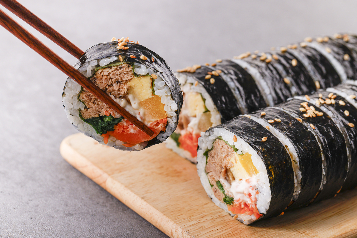 Seoul lunch prices and gimbap