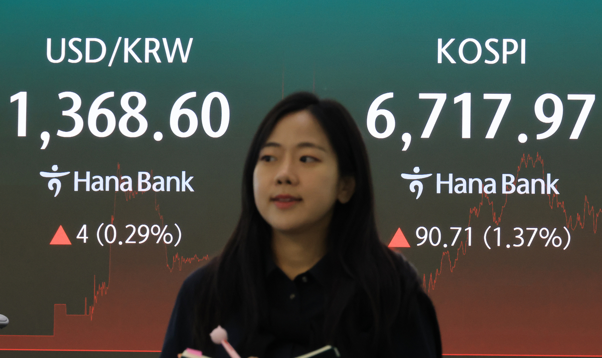 Korean financial news graphic