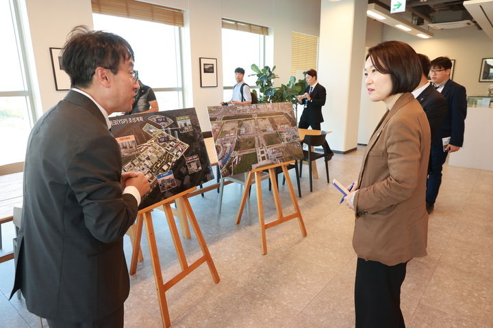 Construction site of Korea's K-Bio Lab Hub in Songdo, Incheon, designed to incubate biotech startups