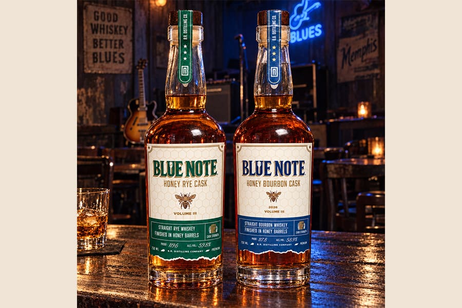 Blue Note Honey Bourbon & Rye Cask Whiskey anniversary release