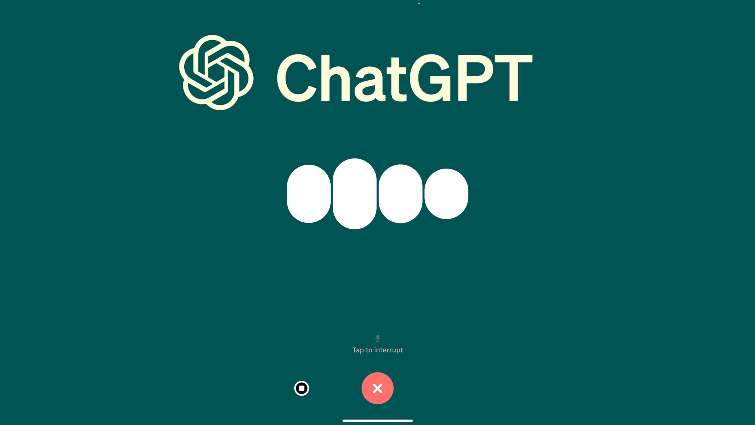 ChatGPT Voice Assistant Screen