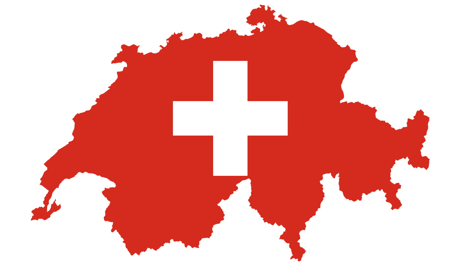 Map of Switzerland illustrating nuclear energy debate
