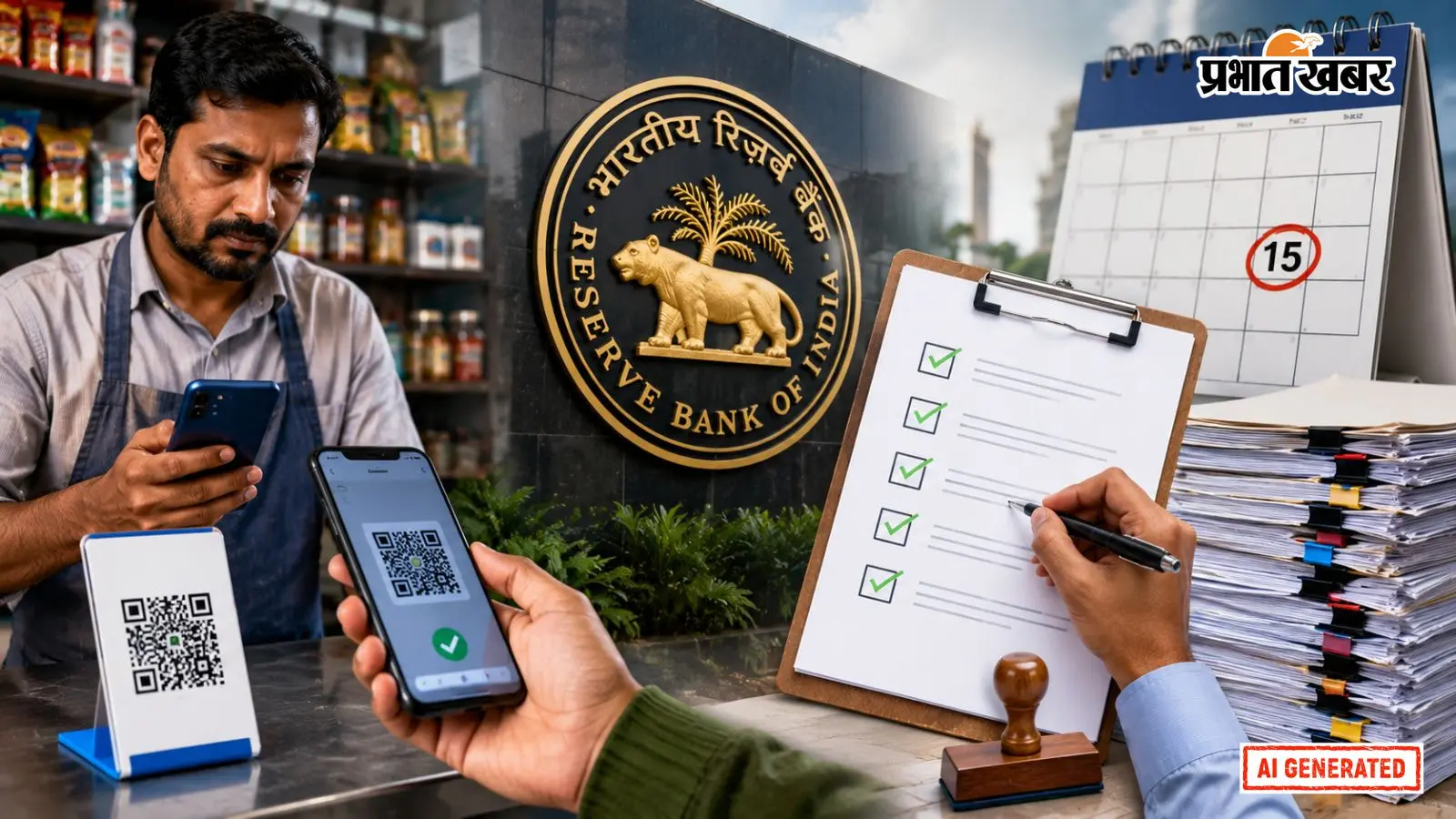 Graphic explaining RBI re-KYC rules for merchants