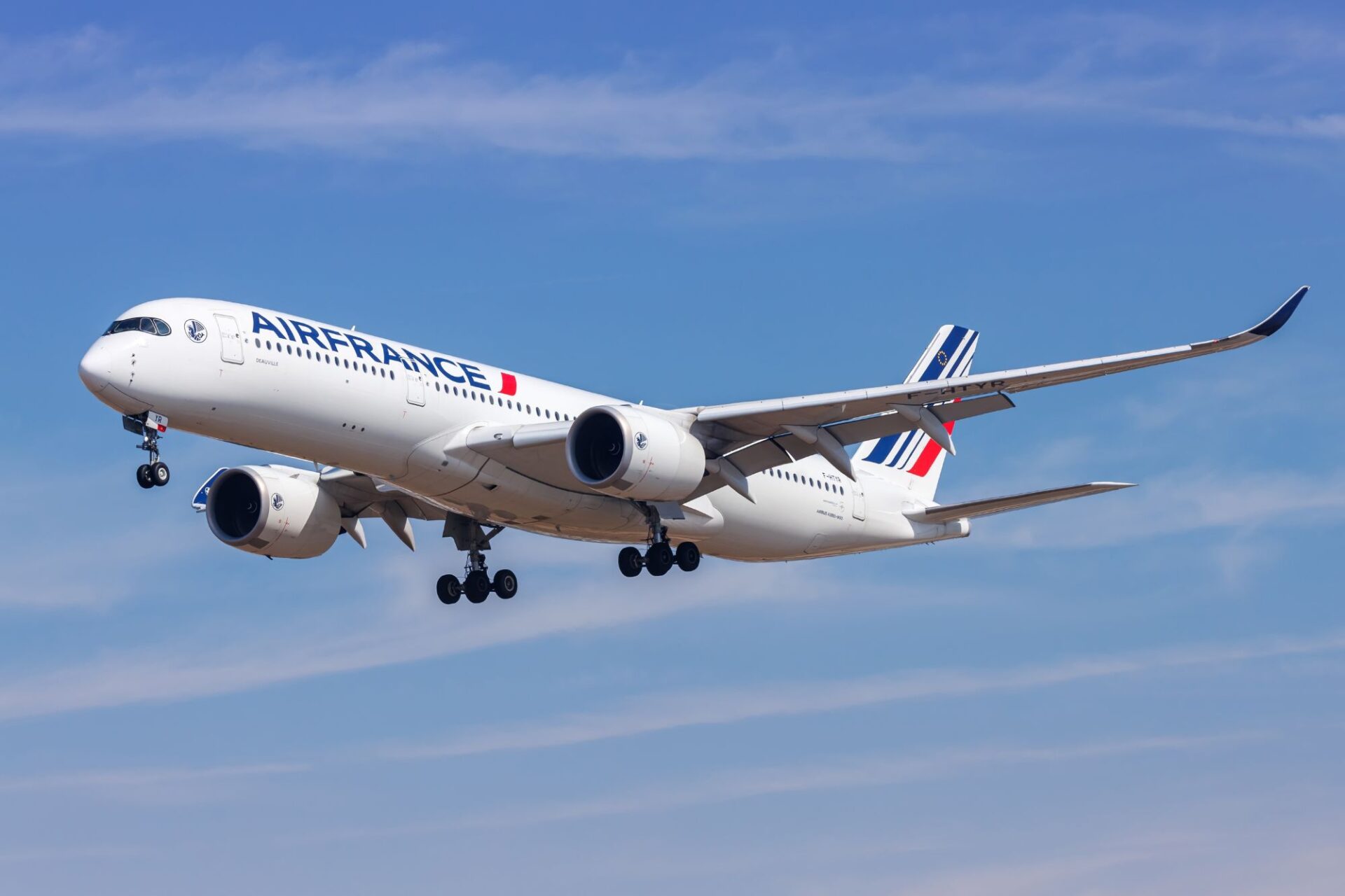 Air France aircraft at Paris Charles de Gaulle terminal