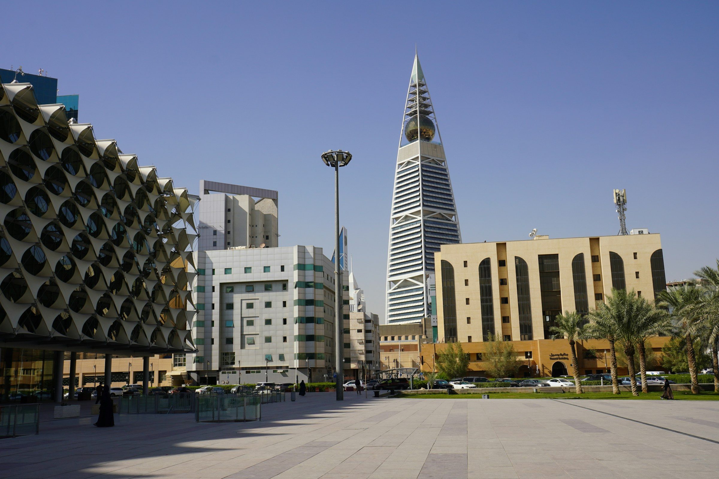 King Fahd Library in Riyadh, symbolizing Saudi financial institutions