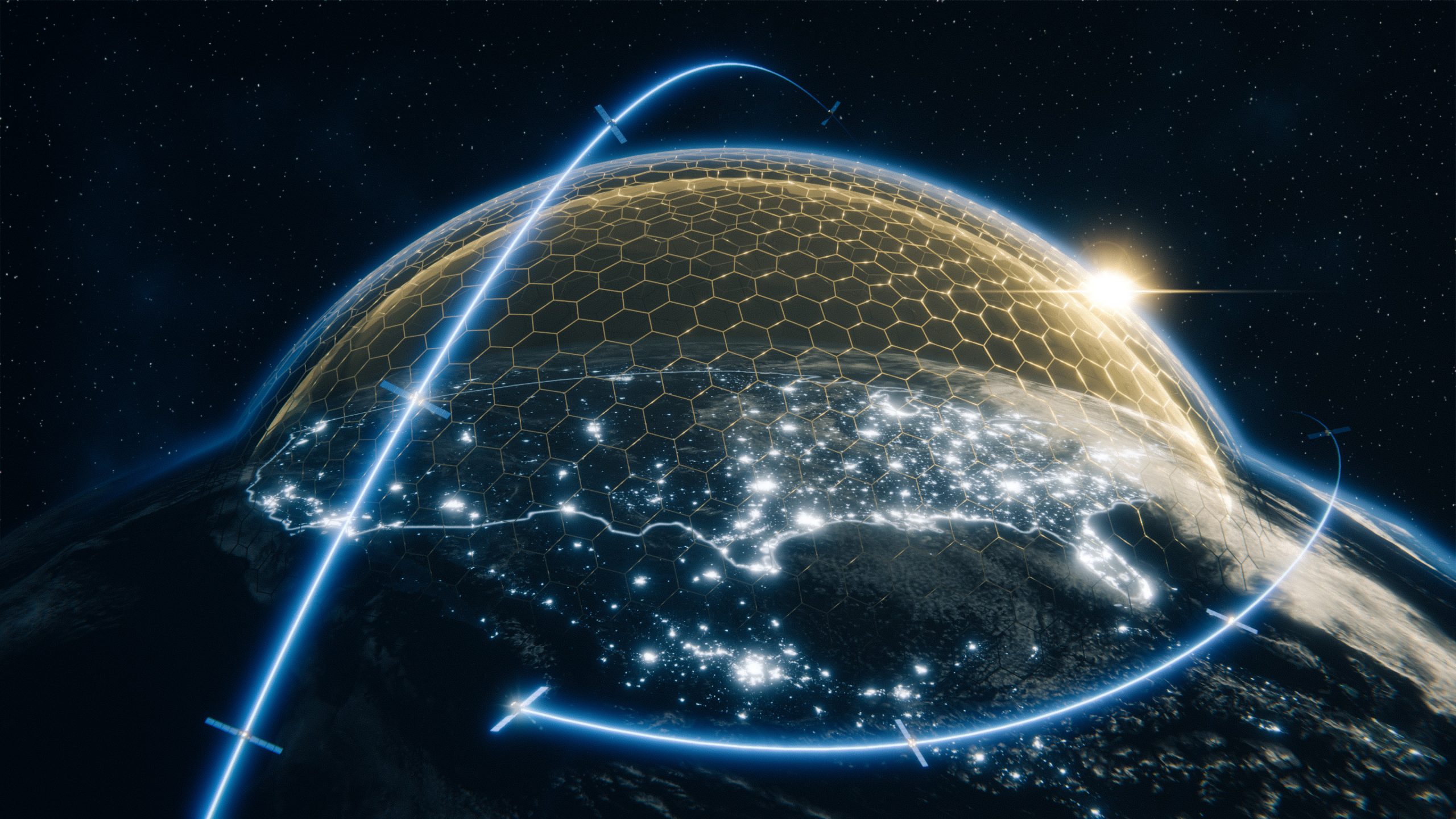 Golden Dome missile tracking satellite concept