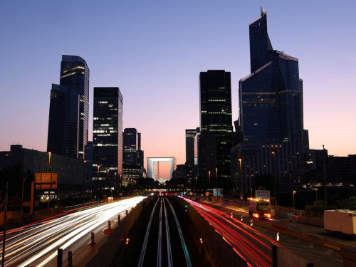 Business district of La Defense in Puteaux near Paris, representing European corporate hubs
