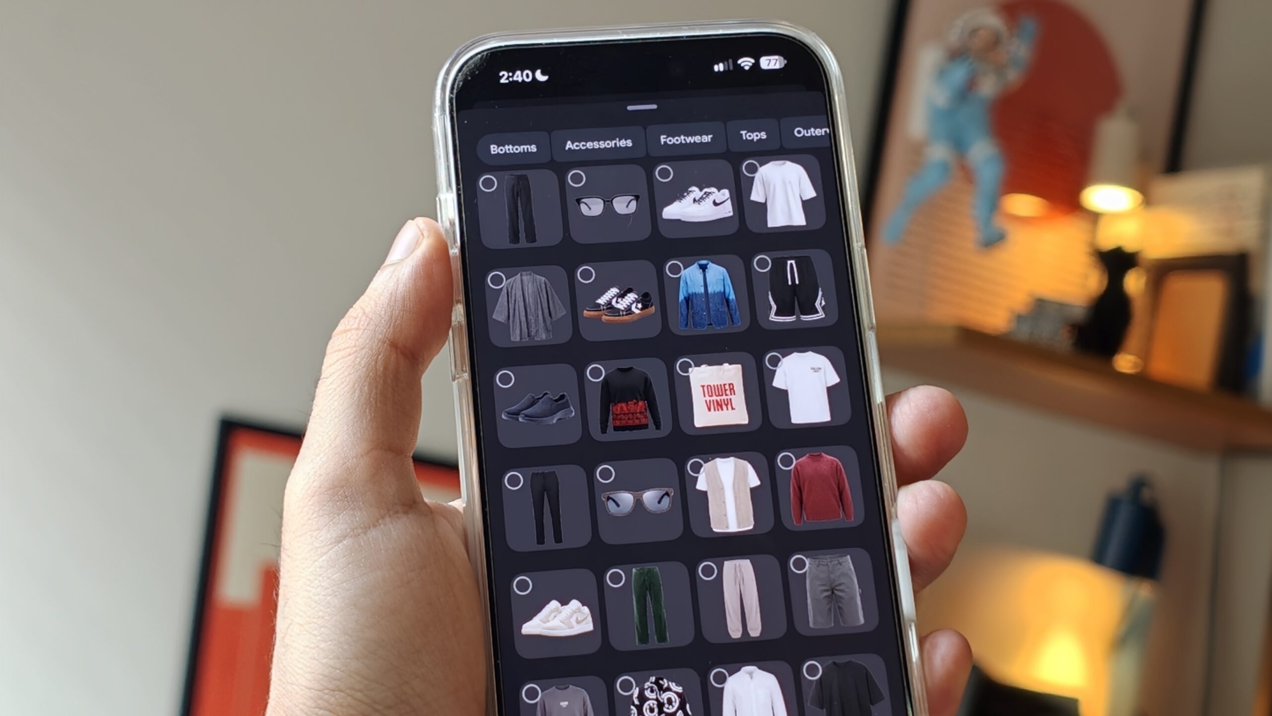 Google Photos AI wardrobe virtual try-on options interface