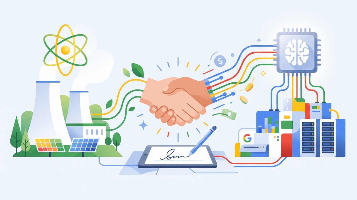 Google nuclear deal illustration