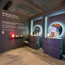 Amorepacific's AI Beauty Mirror technology showcased at CES 2026