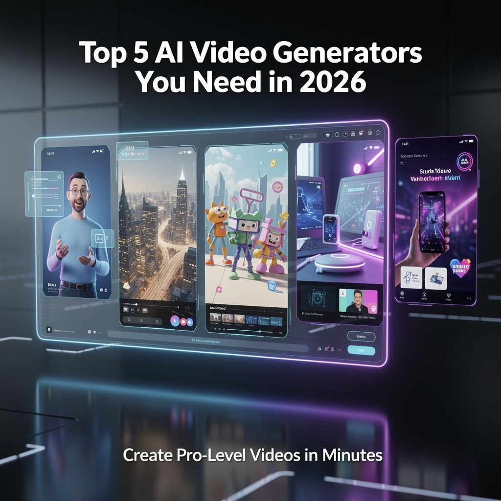 Comparison of top AI video generators and their positioning in the 2026 market