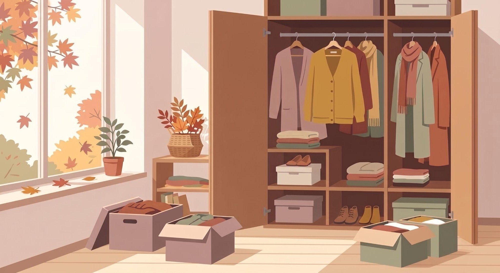 Autumn pre-emptive tidying proposal from organising professionals tied to Living Environment Month