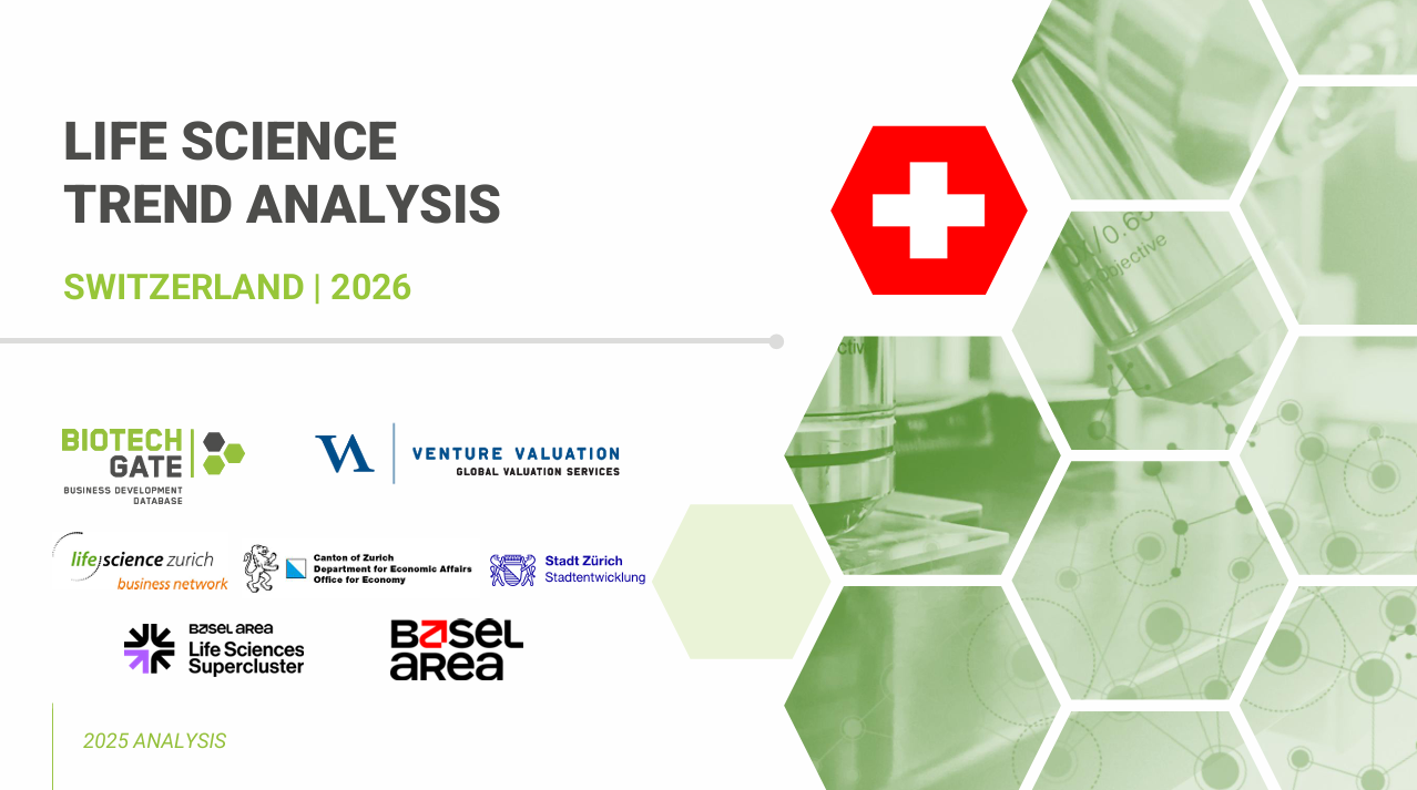 Swiss life sciences ecosystem infographic from Biotechgate