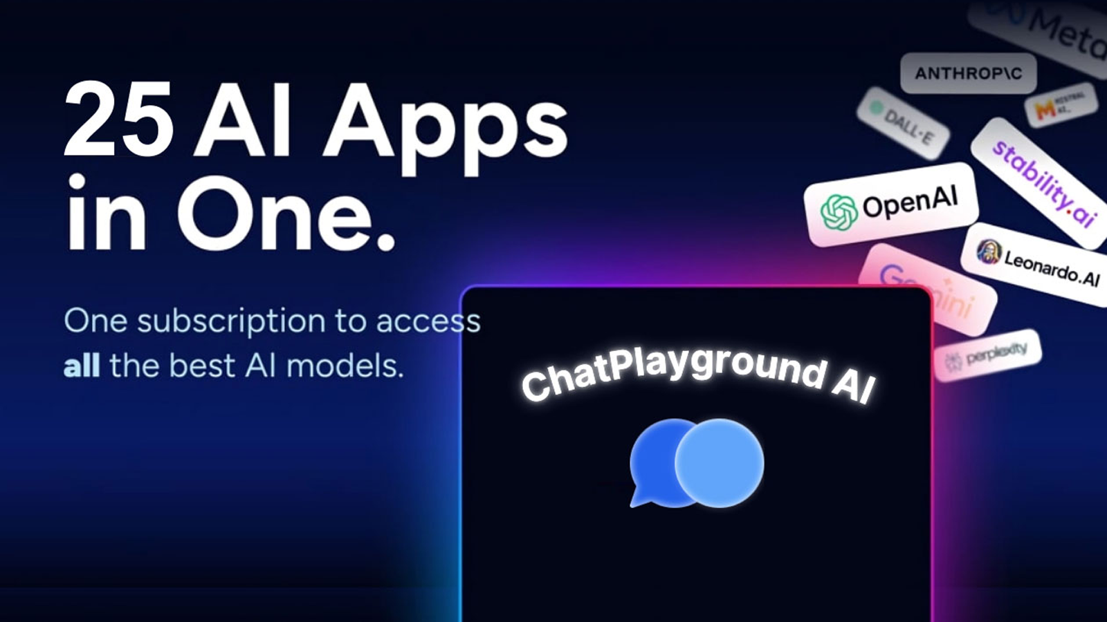 ChatPlayground AI 다중 모델 비교 인터페이스