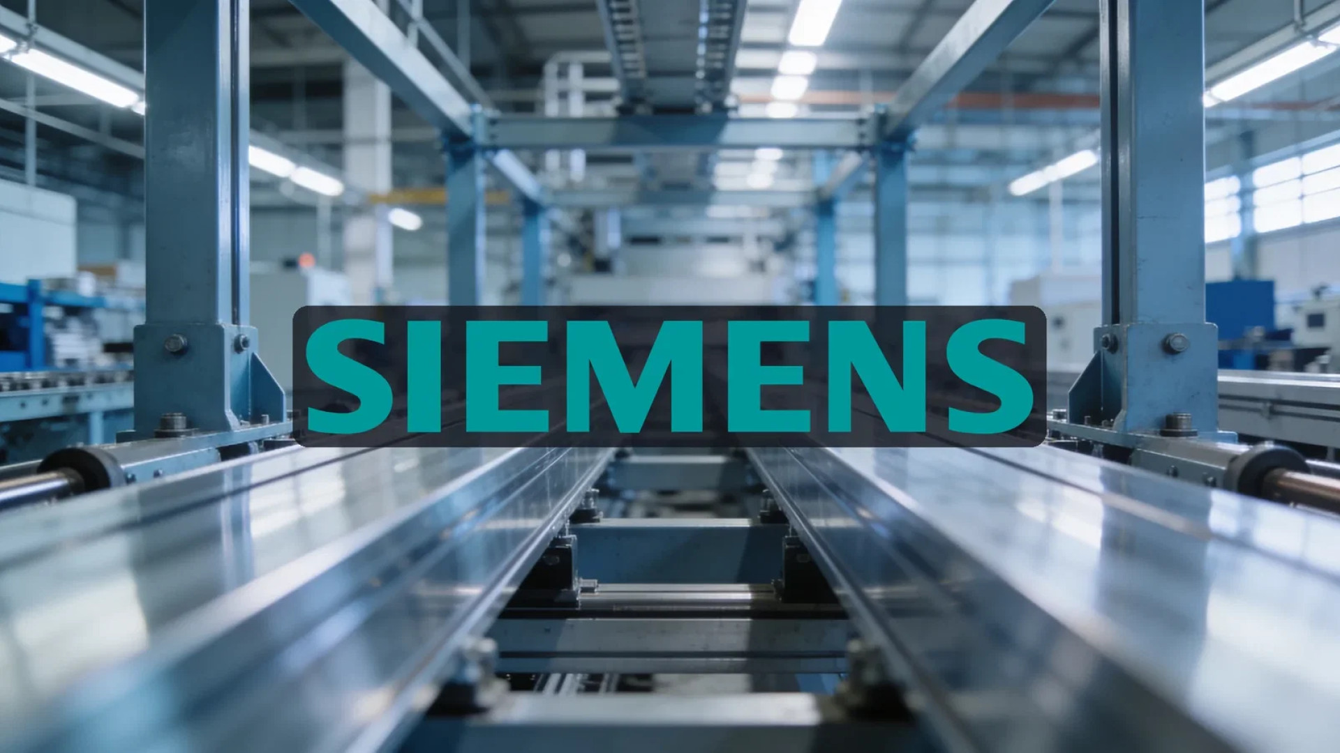 Siemens logo and chart