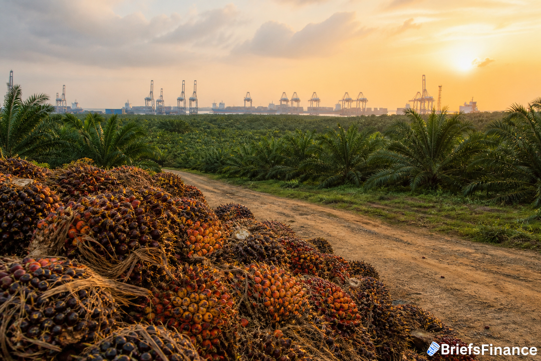 Graphic illustrating palm oil price discount vs sunflower/soy