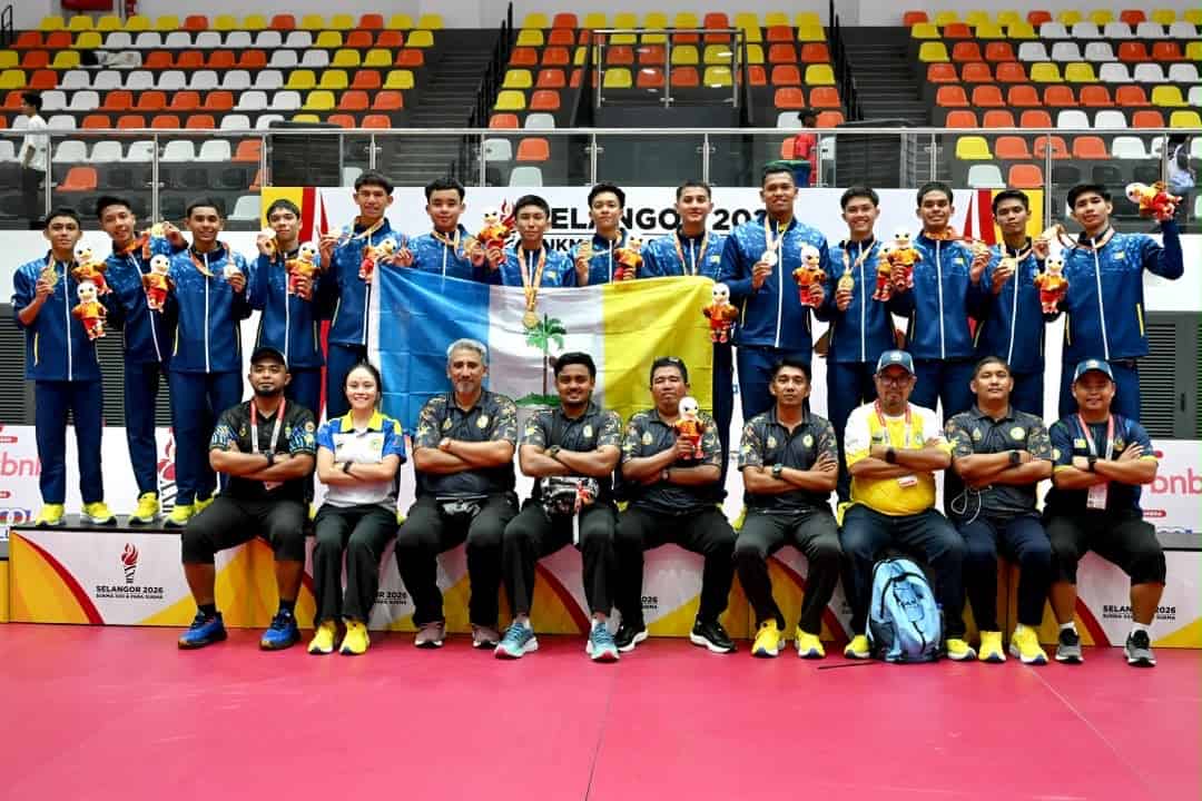 Penang sepak takraw team celebrating their victory