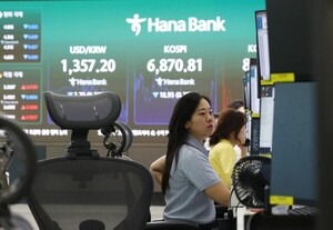 코스피가 외국인 매도 속 약보합 마감한 9월 29일 거래 화면