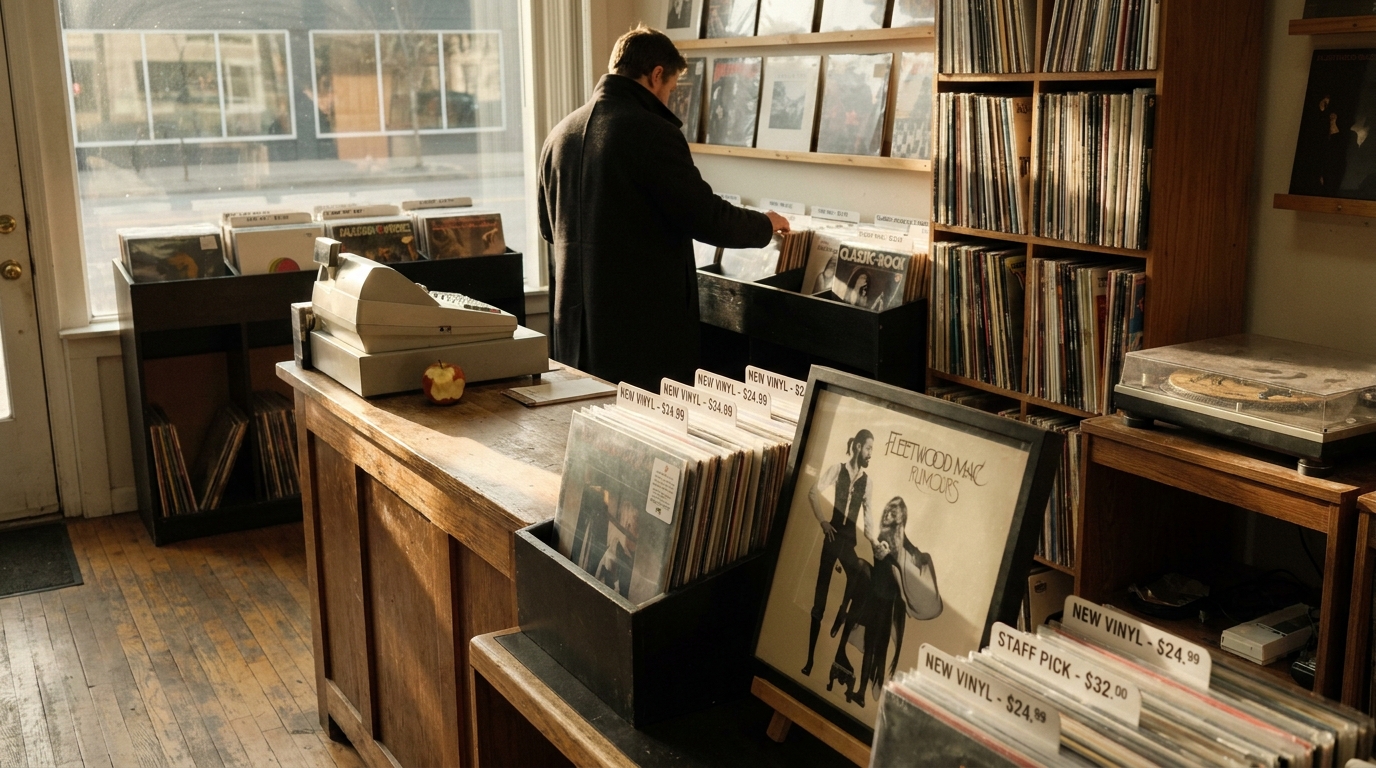 Chartlex vinyl sales 2026 industry report hero image with charts and data