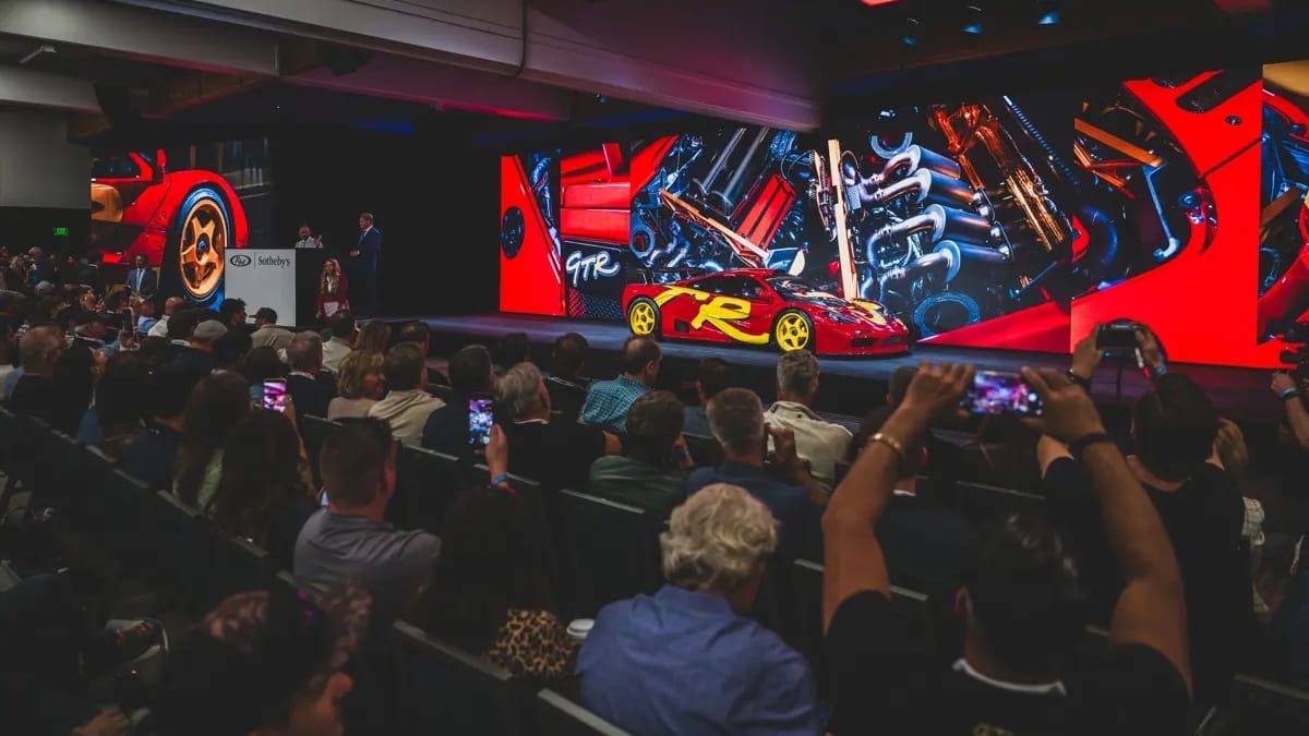 1996 McLaren F1 GTR sold at RM Sotheby's Monterey 2026