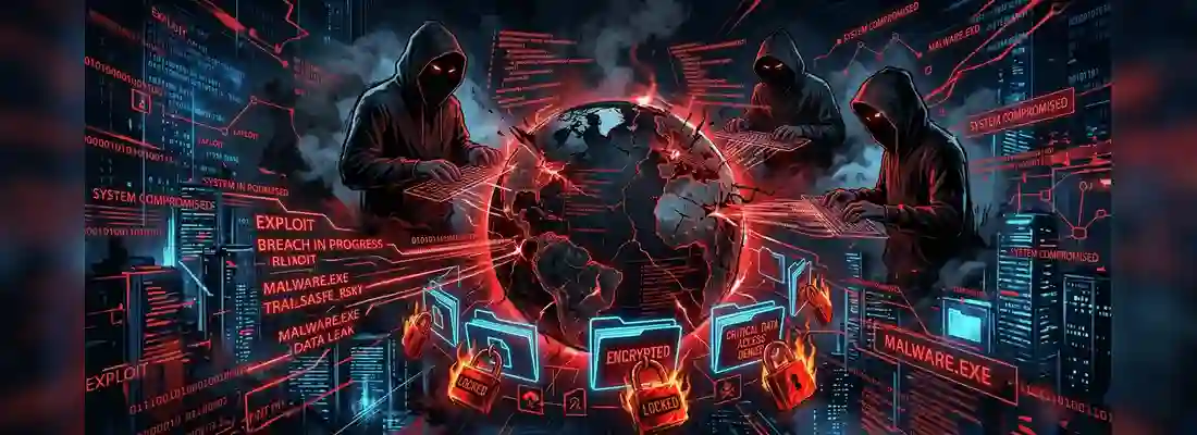 Ransomware and infrastructure attack alert graphic